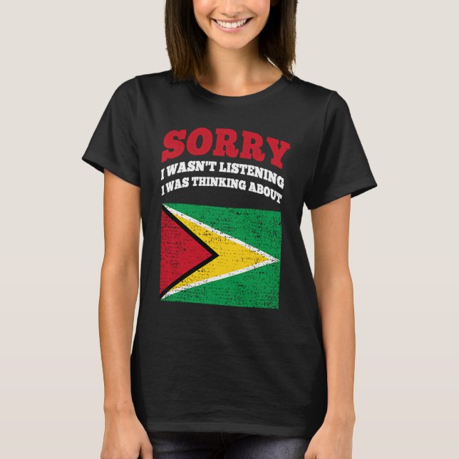 Jag lyssnade på Guyana. T Shirt (Framsida)