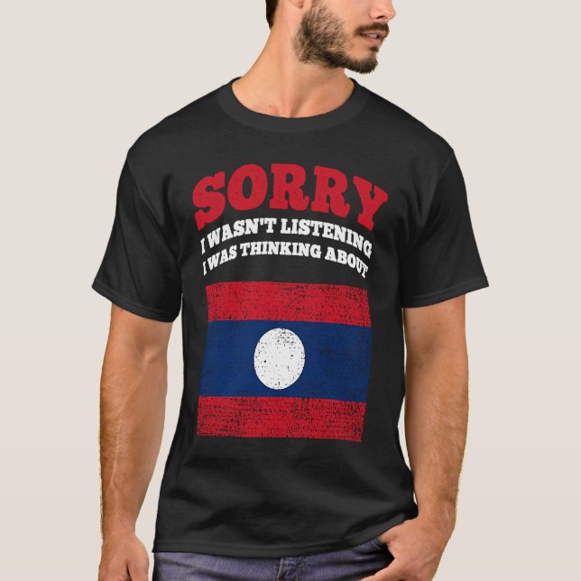 Jag lyssnade på Laos.. T Shirt (Framsida)