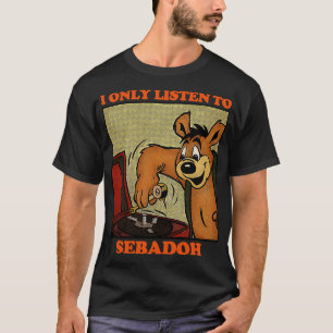 Jag lyssnar bara på Sebadoh Retro Tecknad Design T Shirt