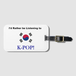 Jag lyssnar hellre på KPOP! Bagagebricka
