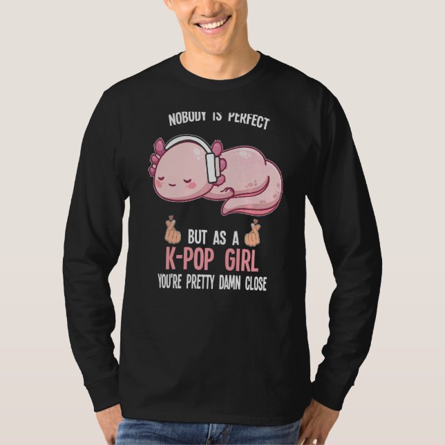 Jag lyssnar inte på K Pop Sydkorea T Shirt (Framsida)