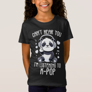 Jag lyssnar inte på Kpop Merch K-pop T Shirt