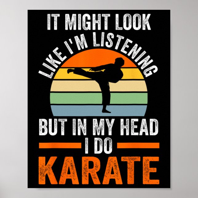 Jag lyssnar, men i mitt huvud gör jag martial A. Poster (Framsidan)