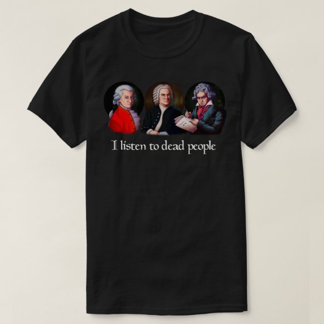 Jag lyssnar på döda på tio minuter. t shirt (Design framsida)