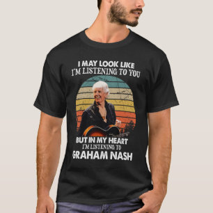 Jag lyssnar på Graham Nash Music Gift T Shirt
