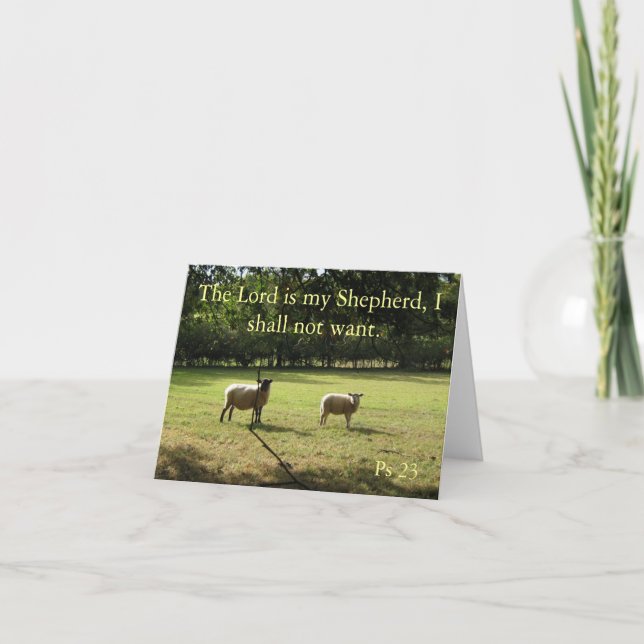 Jag lyssnar på herdehinnan! Kort (Framsida)