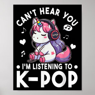 Jag lyssnar på KP Unicorn KP Poster