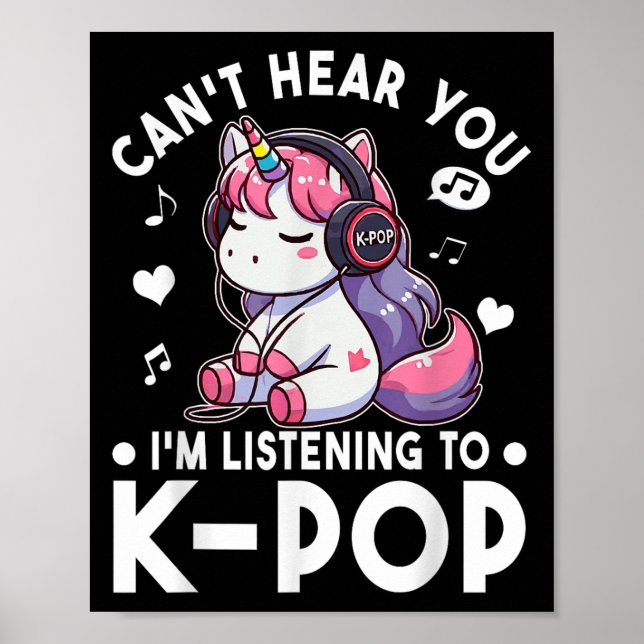 Jag lyssnar på KP Unicorn KP Poster (Framsidan)