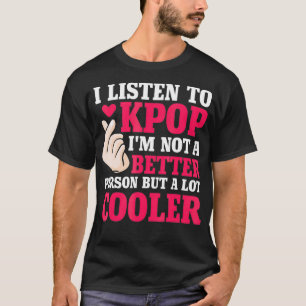 Jag lyssnar på Kpop Merch Kpop Merchandise Gift T Shirt