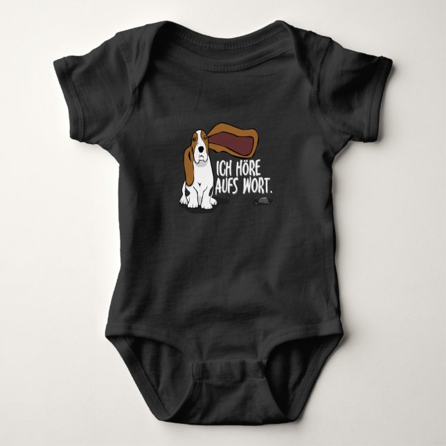 Jag lyssnar på Ord-basset som sa gåva T Shirt (Framsida)