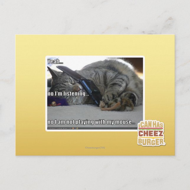 Jag lyssnar vykort (Framsida)