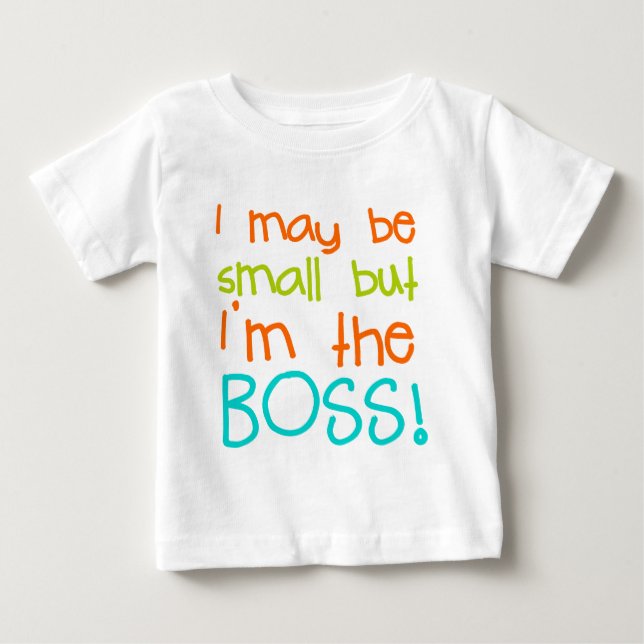 Jag må vara liten men jag är Chef Tee Shirt (Framsida)
