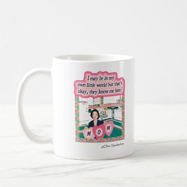 Jag maj är i min egna lite värld kaffemugg (Vänster)