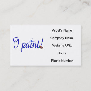 Jag målar Artist palette-affärskort Visitkort