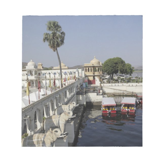 Jag Mandir-palats, Picholasjön, Udaipur, Indien. Anteckningsblock (Framsida)