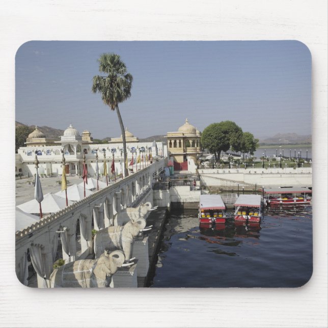 Jag Mandir-palatset, Picholasjön, Udaipur, Indien. Musmatta (Framsidan)