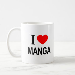 Jag ❤️ MANGA Jag älskar manga Jag älskar manga Kaffemugg