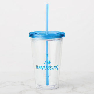 Jag manifesterar tumbler take away mugg