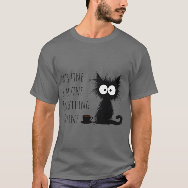 jag mår bra allt är bra t shirt (Framsida)
