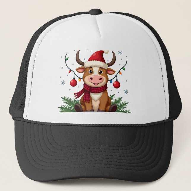 Jag Mår Bra Allting är Bra Jul Highland Ko Keps (Framsida)
