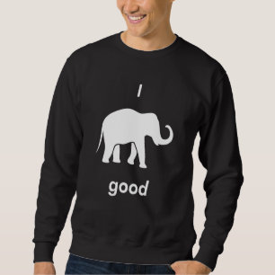 Jag mår bra, Elefant arabiska bokstäver arab Lång Ärmad Tröja