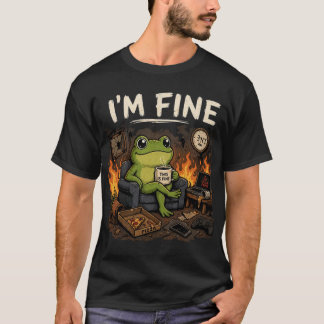 Jag Mår Bra Groda Det Här Är Bra Meme Konst T Shirt