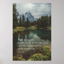 'Jag mår bra igen' J Muir natur mindfulness-citat