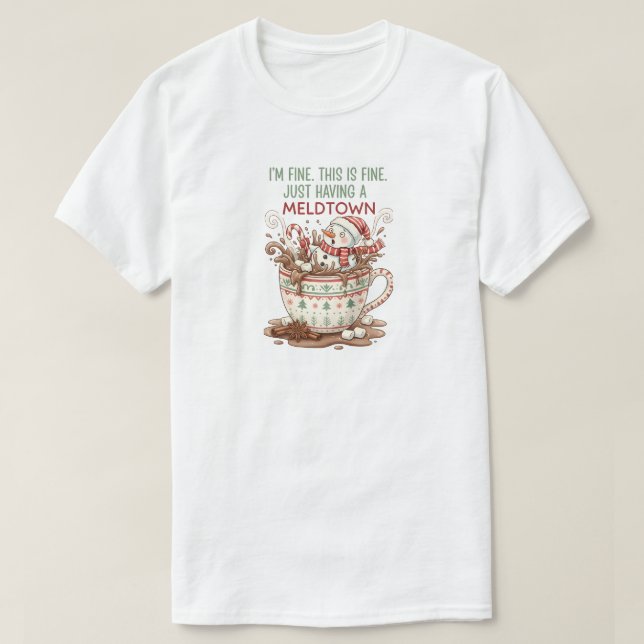 Jag mår bra, jag har bara en sönderfall  t shirt (Design framsida)