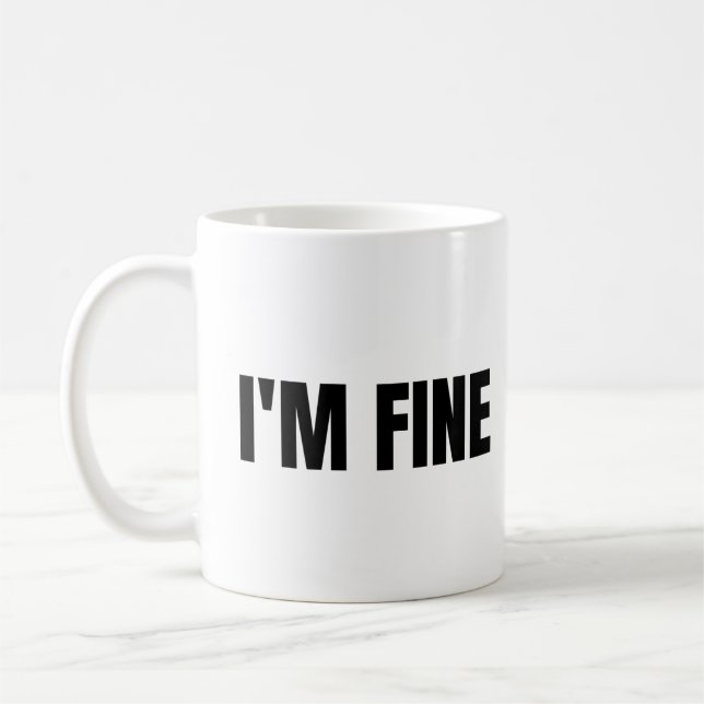 Jag mår bra kaffemugg (Vänster)