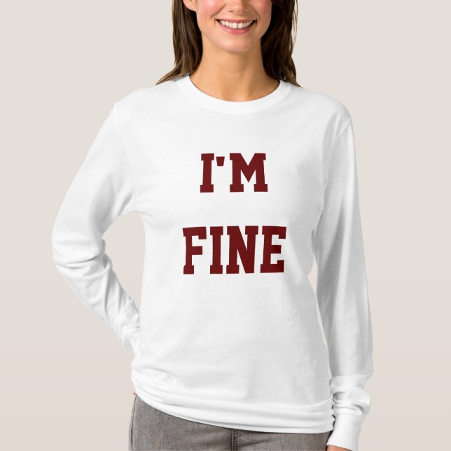 Jag mår bra  T-shirt (Framsida)