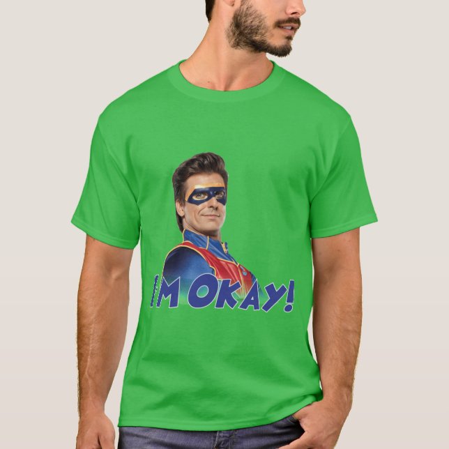 Jag mår bra vänner t shirt (Framsida)