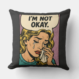 “Jag mår inte bra” Kudde