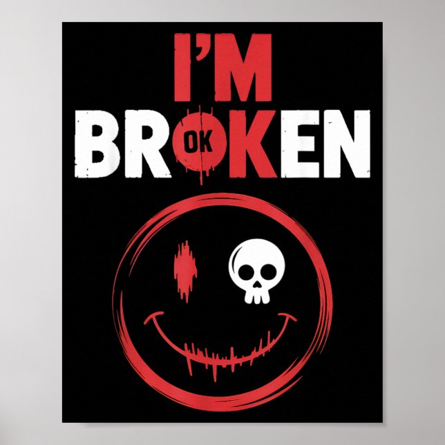 Jag mår okej jag är trasig poster (Framsidan)