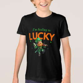 Jag mår så Lucky - Shamrock & Leprechaun T Shirt