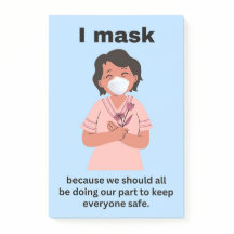 Jag maskerar för att vi borde alla...