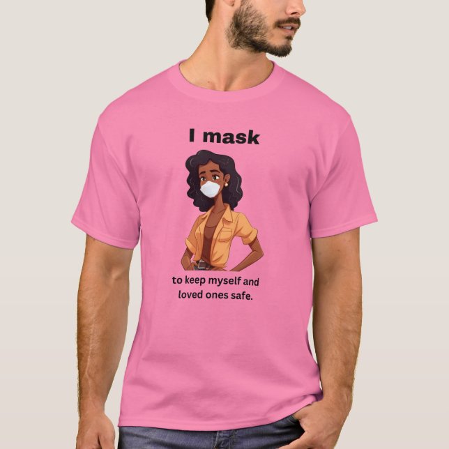 Jag maskerar till behållan själv och mina kära säk t shirt (Framsida)