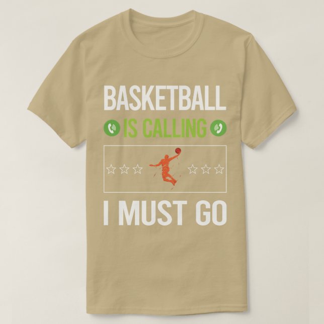 Jag måste åka basket t shirt (Design framsida)