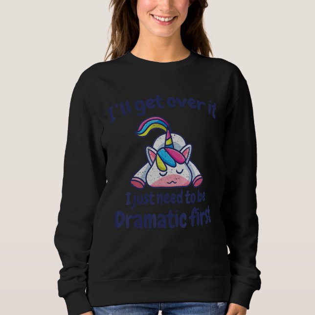 Jag måste bara vara dramatisk först t shirt (Framsida)