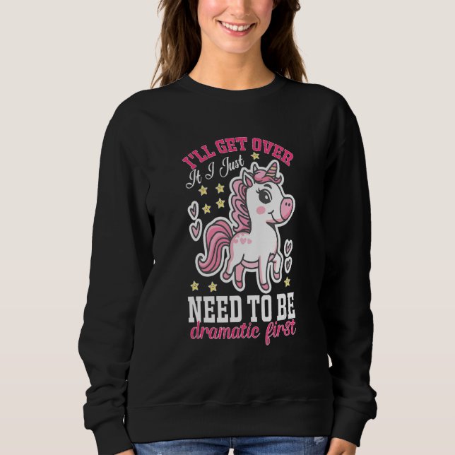 Jag måste bara vara dramatisk först t shirt (Framsida)