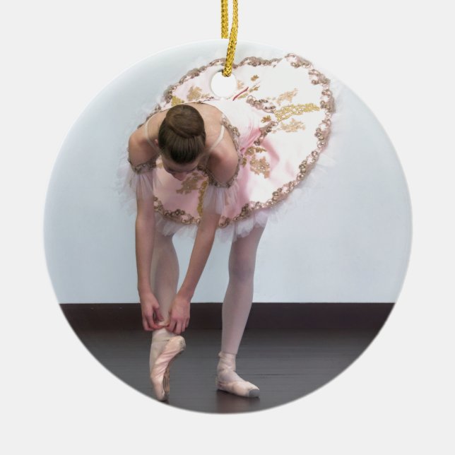 Jag måste dansa! julgransprydnad keramik (Framsidan)