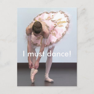 Jag måste dansa! vykort