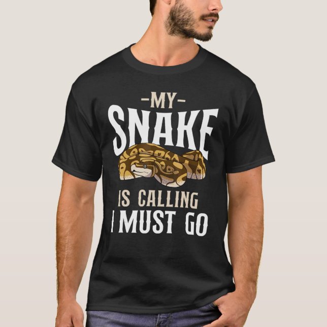 Jag måste gå och snaka min orm. t shirt (Framsida)