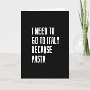 Jag måste gå till Italien Kort