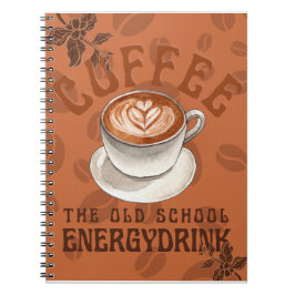 Jag måste gå upp, mitt kaffe väntar på mig. anteckningsbok