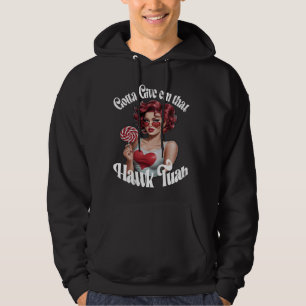 Jag måste ge em att hawk tuah spottar på den där t hoodie