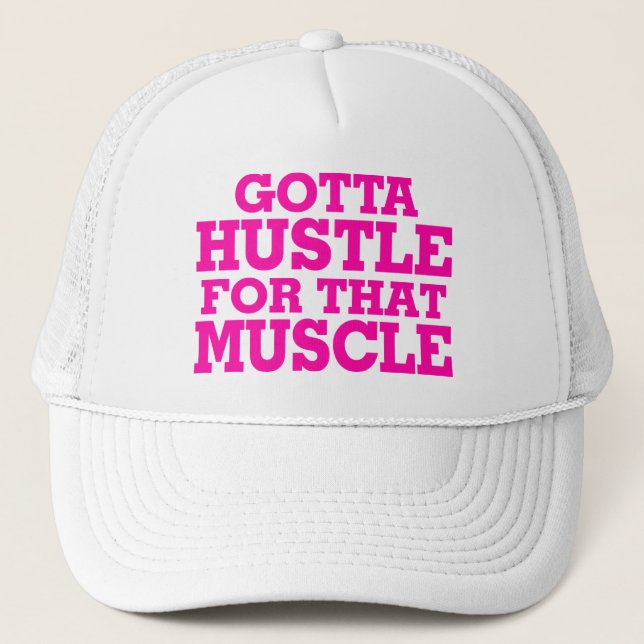 Jag måste ha hand om den där muskelns Rosa Truckerkeps (Framsida)