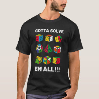 Jag måste lösa alla konkurrensutsatta puzzelkuber. t shirt