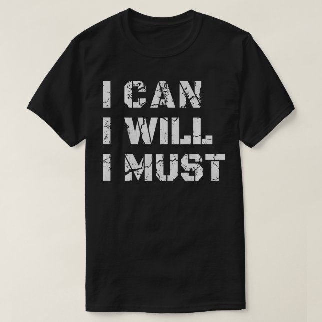 Jag måste lyckas med det motiverade arbetet G T Shirt (Design framsida)