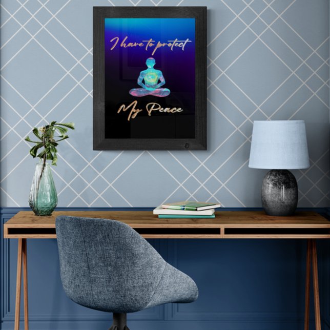 Jag måste skydda min fred fototryck (Skapare uppladdad)