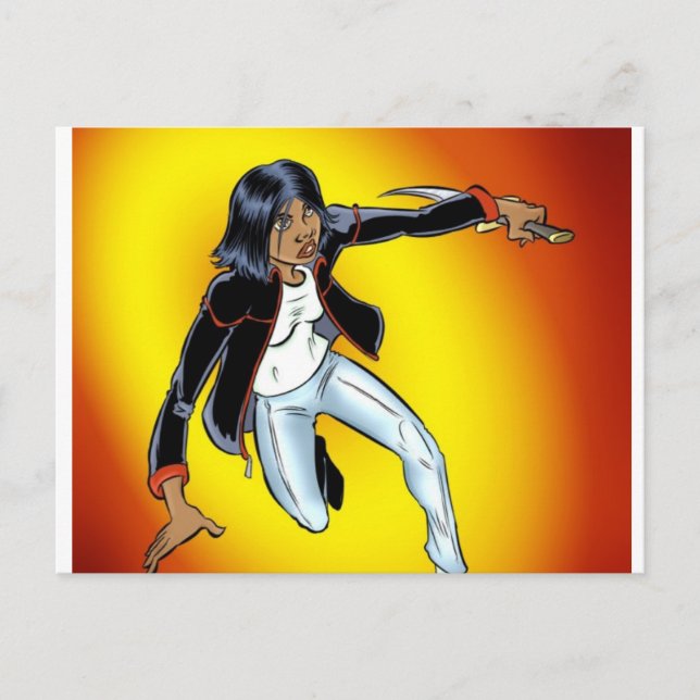 Jag måste springa! vykort (Framsida)